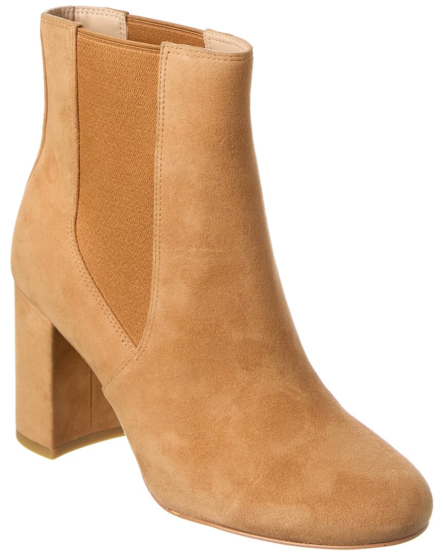 Stuart Weitzman Celina Suede Chelsea Boot In Brown