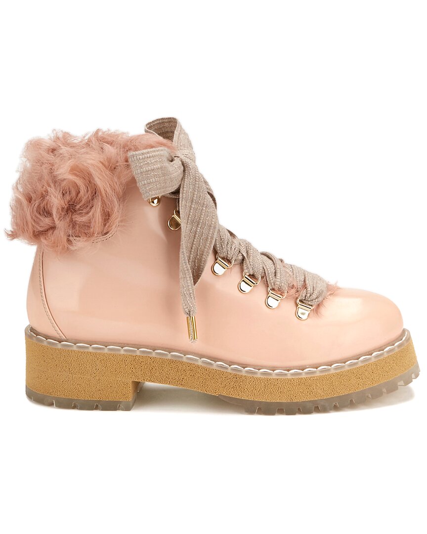Agl Attilio Giusti Leombruni Agl Apreski Leather Boot In Pink