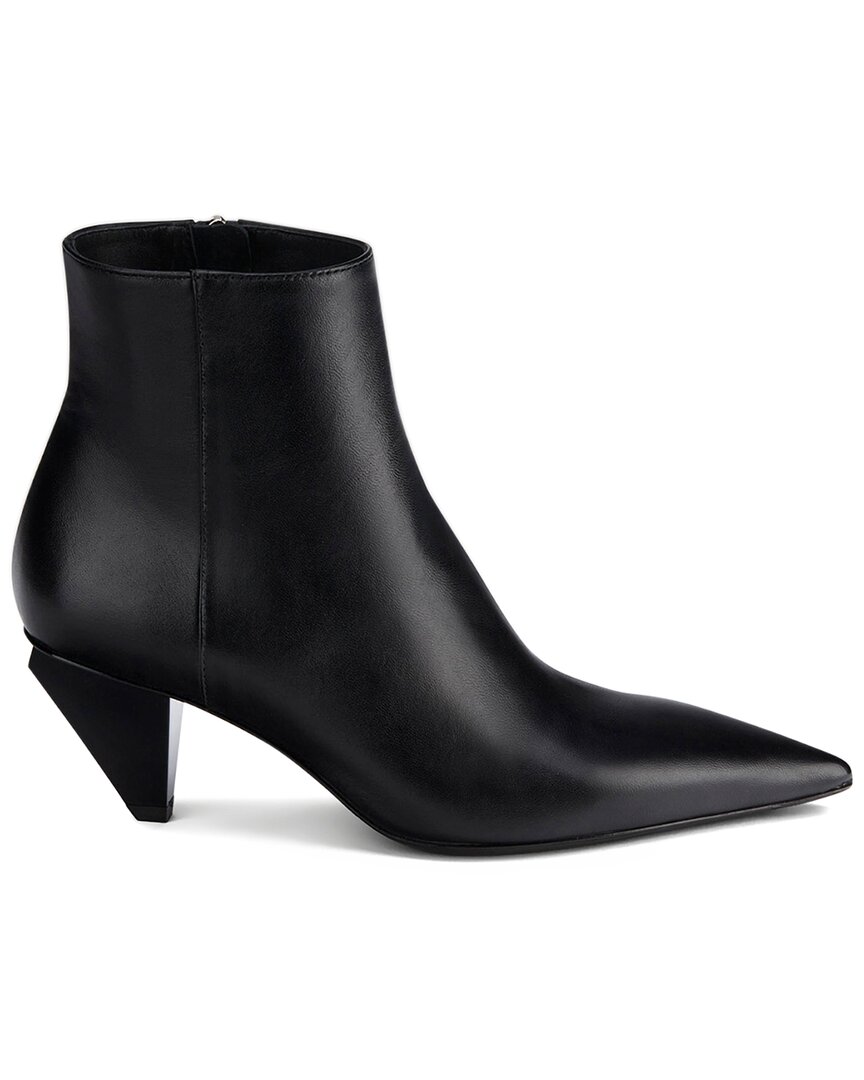Agl Attilio Giusti Leombruni Agl Knife Leather Bootie In Black