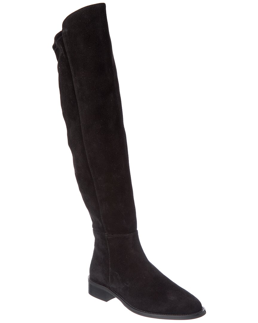 Aquatalia Norina Waterproof Leather Over-the-knee Boot In Black