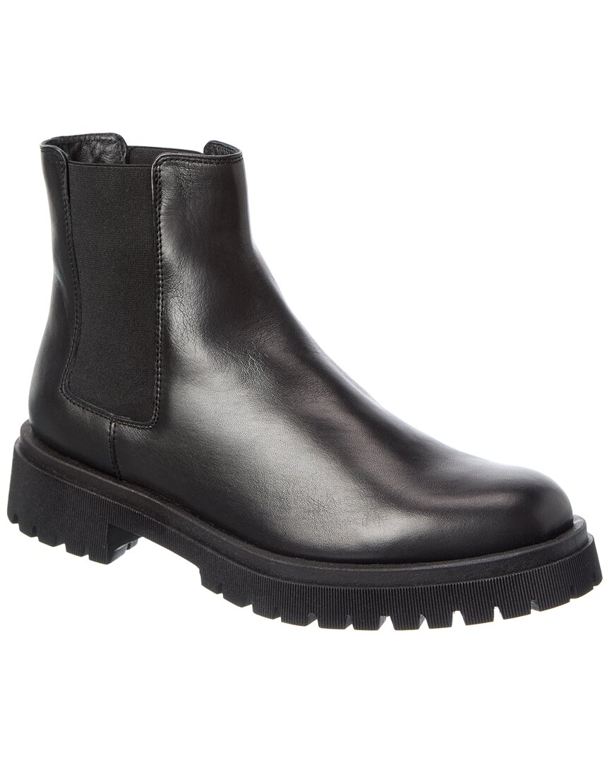 Aquatalia Olessa Waterproof Leather Bootie In Black