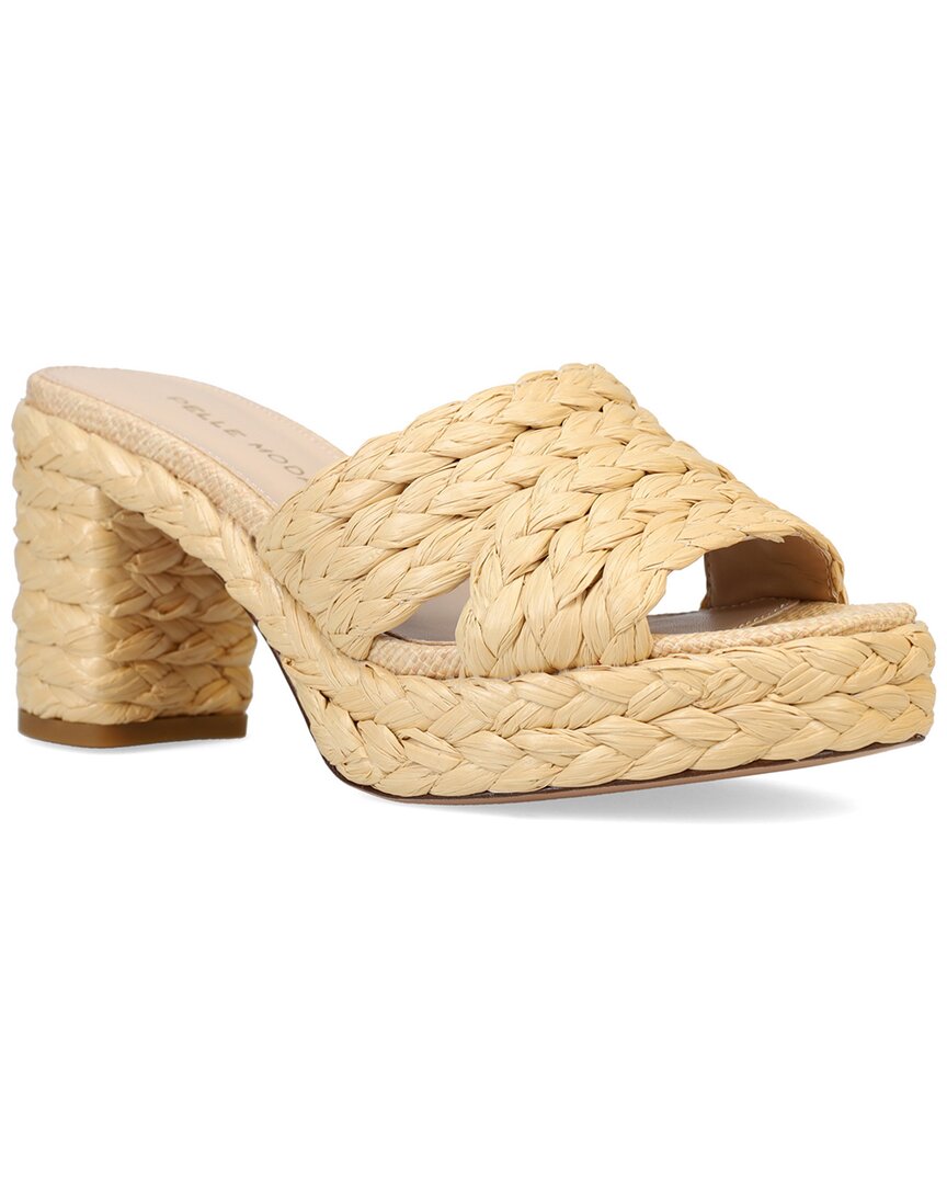 Pelle Moda Camren Raffia Sandal In Sand
