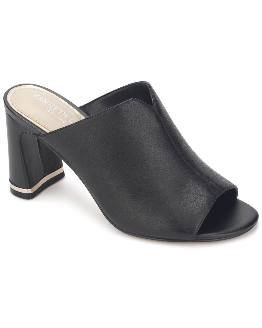 KENNETH COLE AMELIA FLARE LEATHER MULE