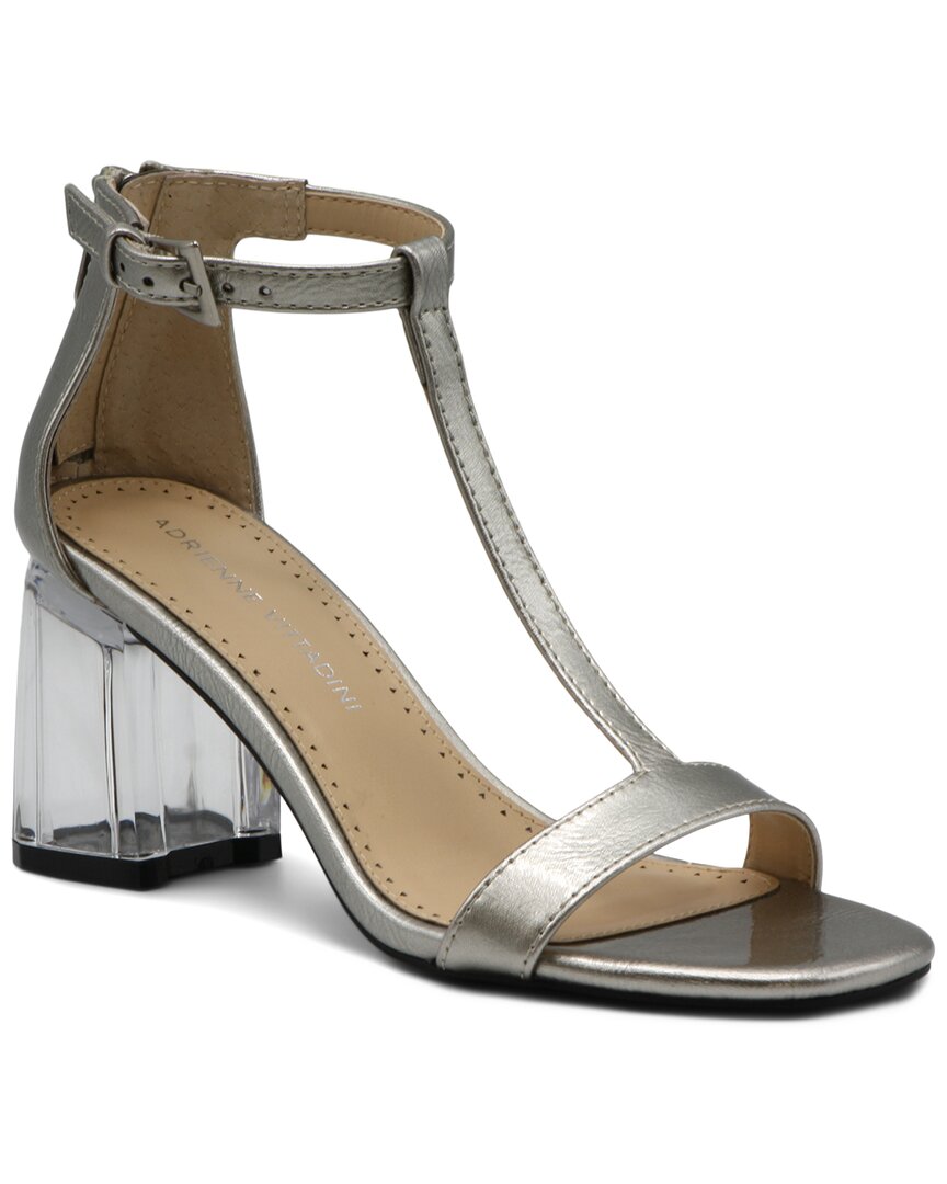 Adrienne Vittadini Avaston Patent Sandal In Silver