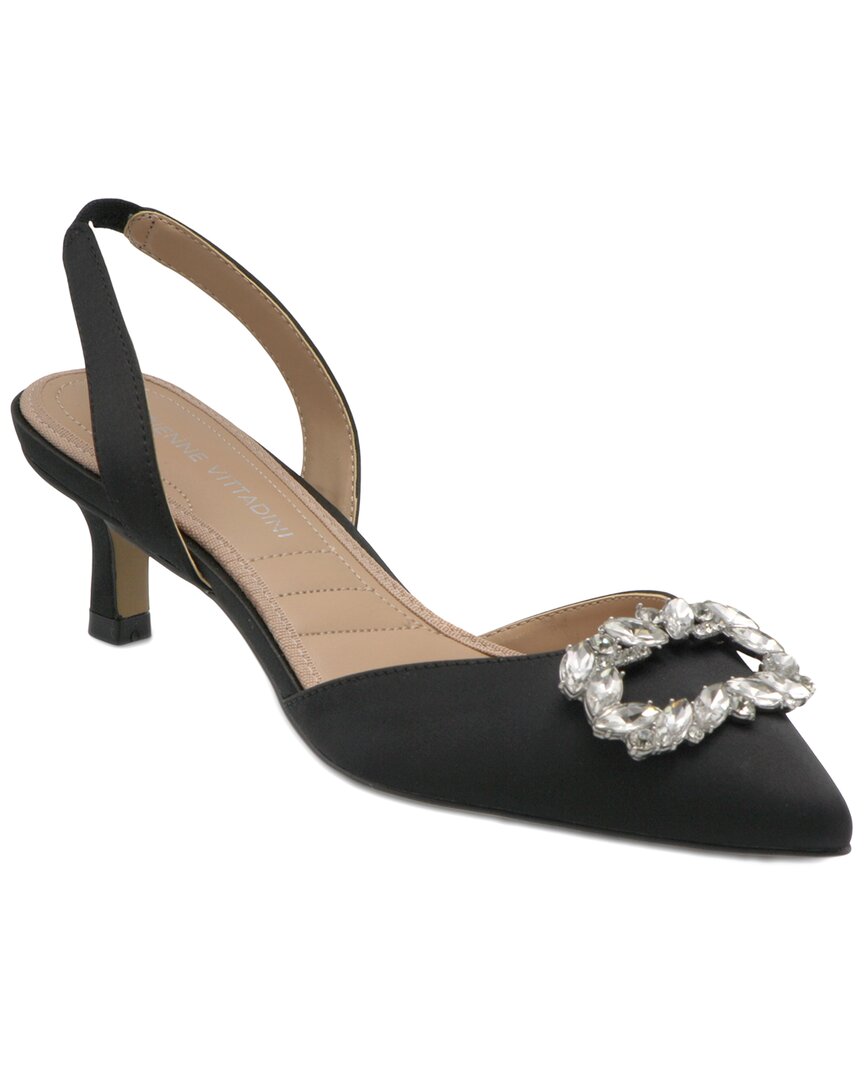 Adrienne Vittadini Suzer Satin Pump In Black