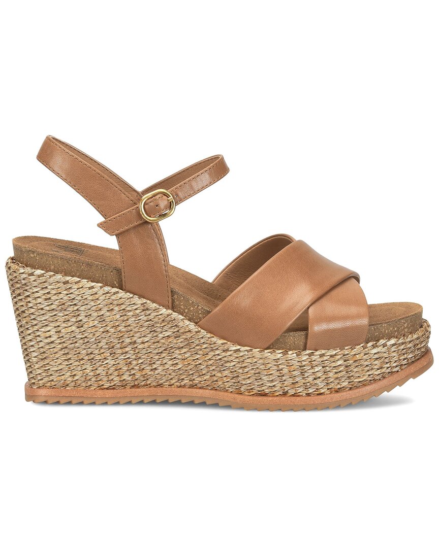 Söfft Diana Espadrille Platform Wedge Sandal In Brown