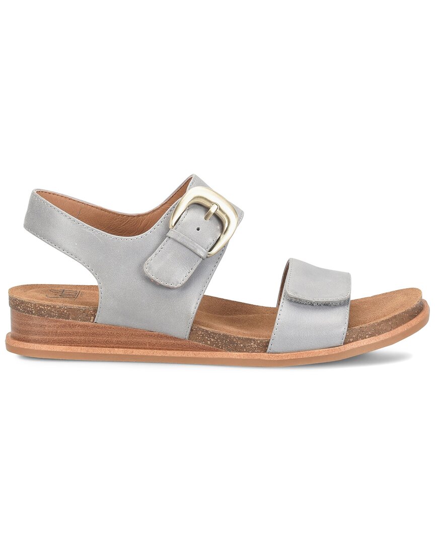 Söfft Peggie Leather Sandal In Gray