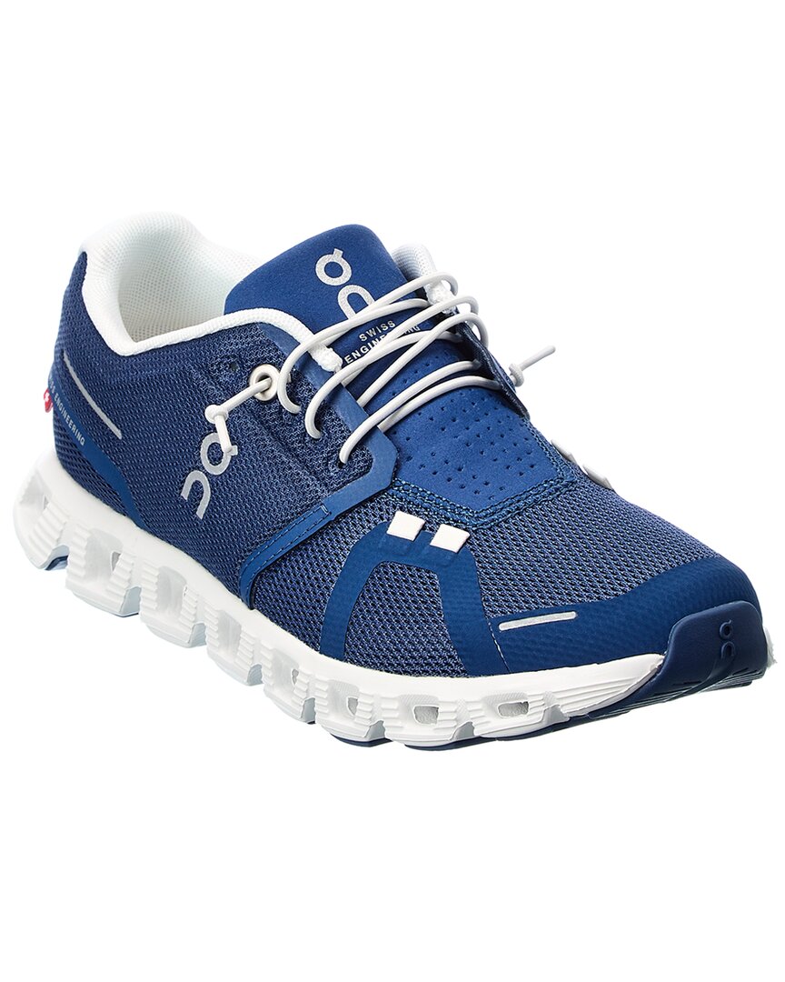 On Cloud 6 Panelled Mesh Sneakers In Blue