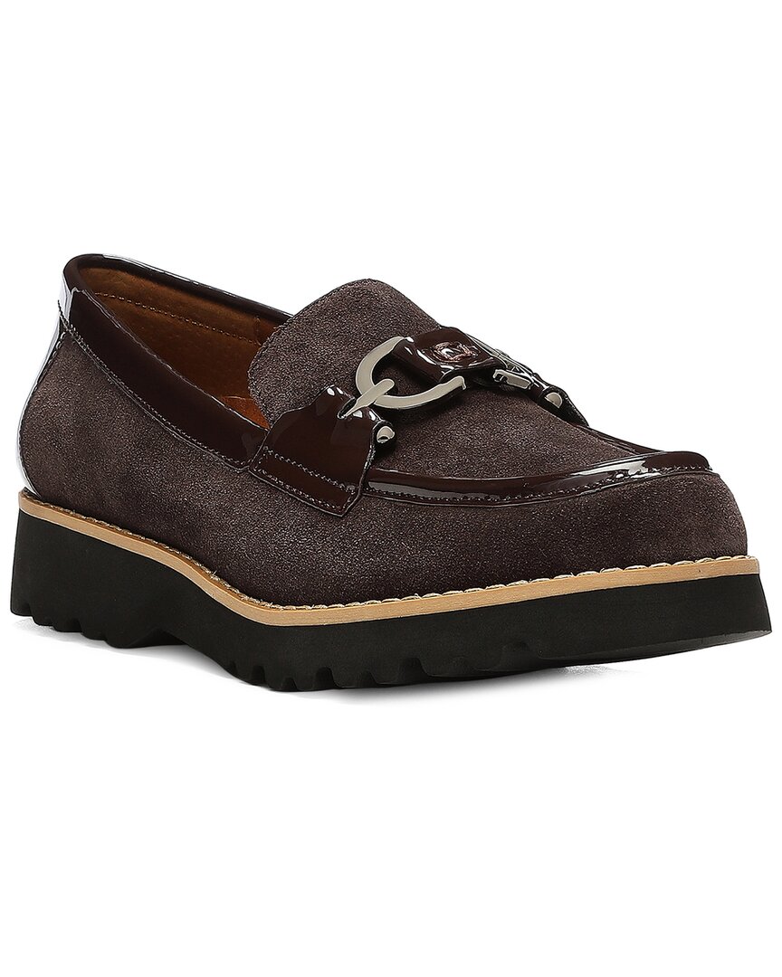 DONALD PLINER CLIO LEATHER & SUEDE LOAFER
