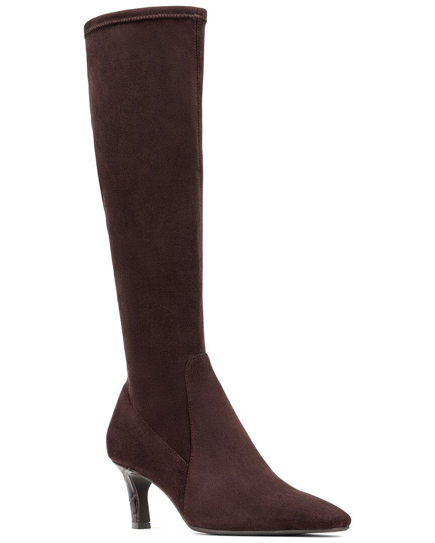 Donald Pliner Kitten Heel Knee High Boot In Brown