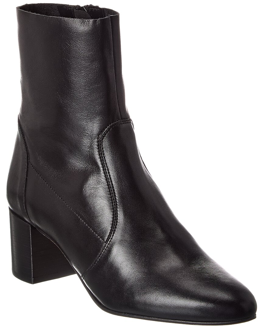 M By Bruno Magli June Leather Bootie In Black