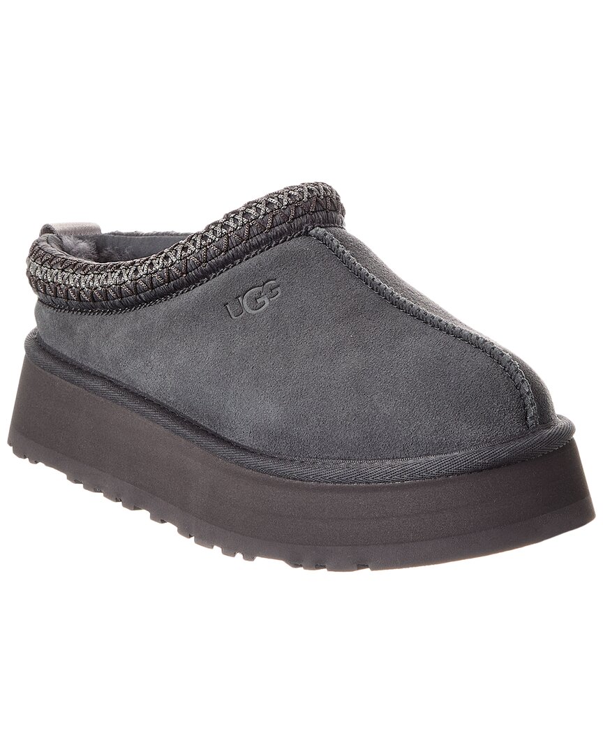 Ugg Tazz Ii Braided Platform Mules In Gray
