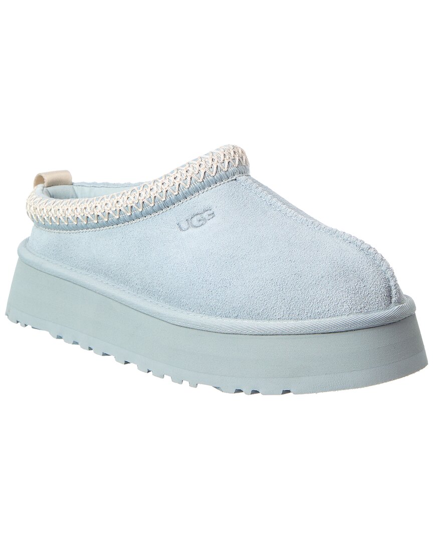 Ugg Tazz Suede Platform Slipper In Green