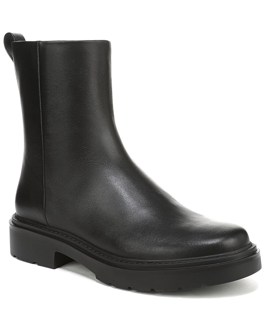Vince Parvin Leather Short Boot In Black
