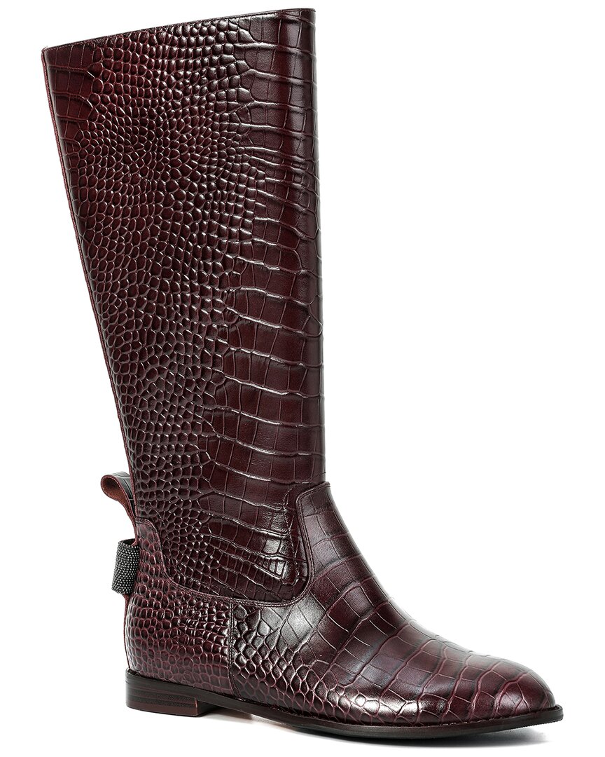 Tiffany & Fred Paris Boot In Burgundy