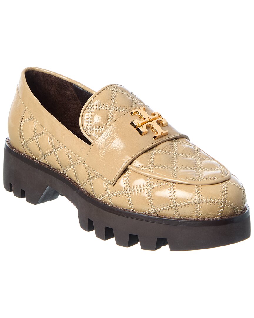 Tory Burch Mini Everly Chunky Patent Loafer In Brown