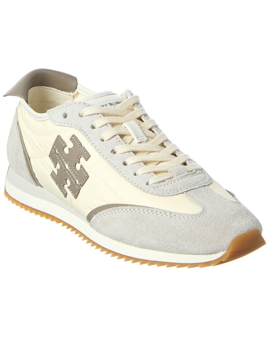 Tory Burch Vintage Suede Sneaker 2.0 In Gray