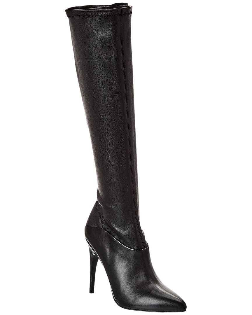Reiss Carina Leather Boot In Black