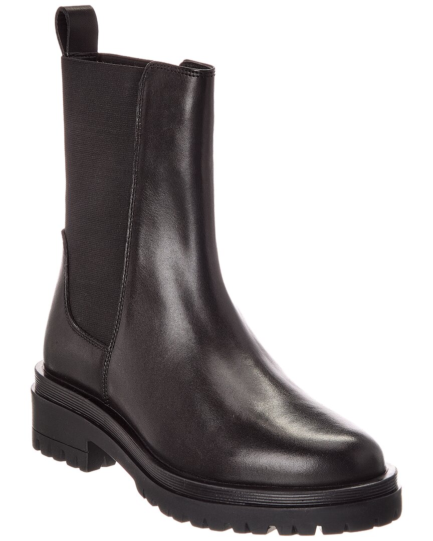 Dune London Pages Leather Boot In Black