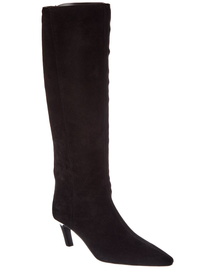 Dune London Siana Suede Boot In Black