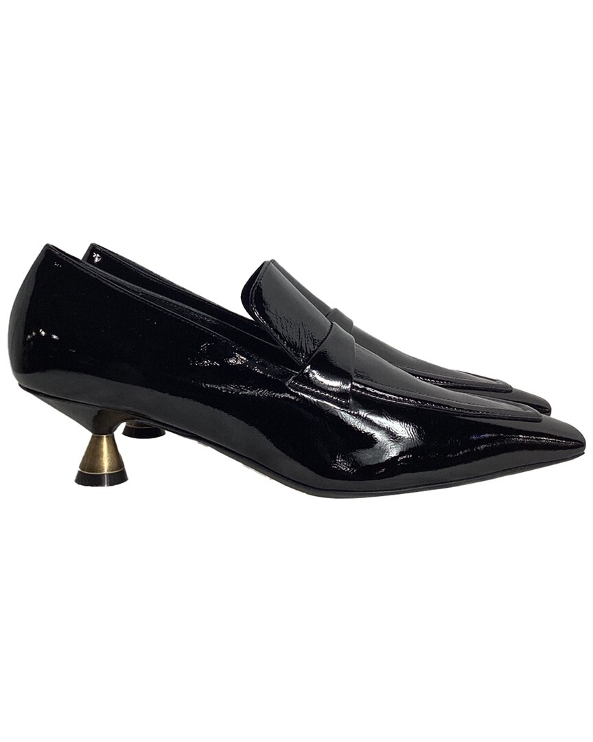 Khaite The King Point-toe Loafers In Black Patent Leather In Black
