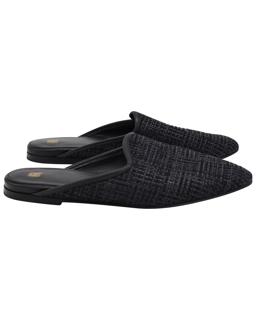 Totême Toteme Women's Raffia Slip On Mule (authentic Pre-loved) In Black