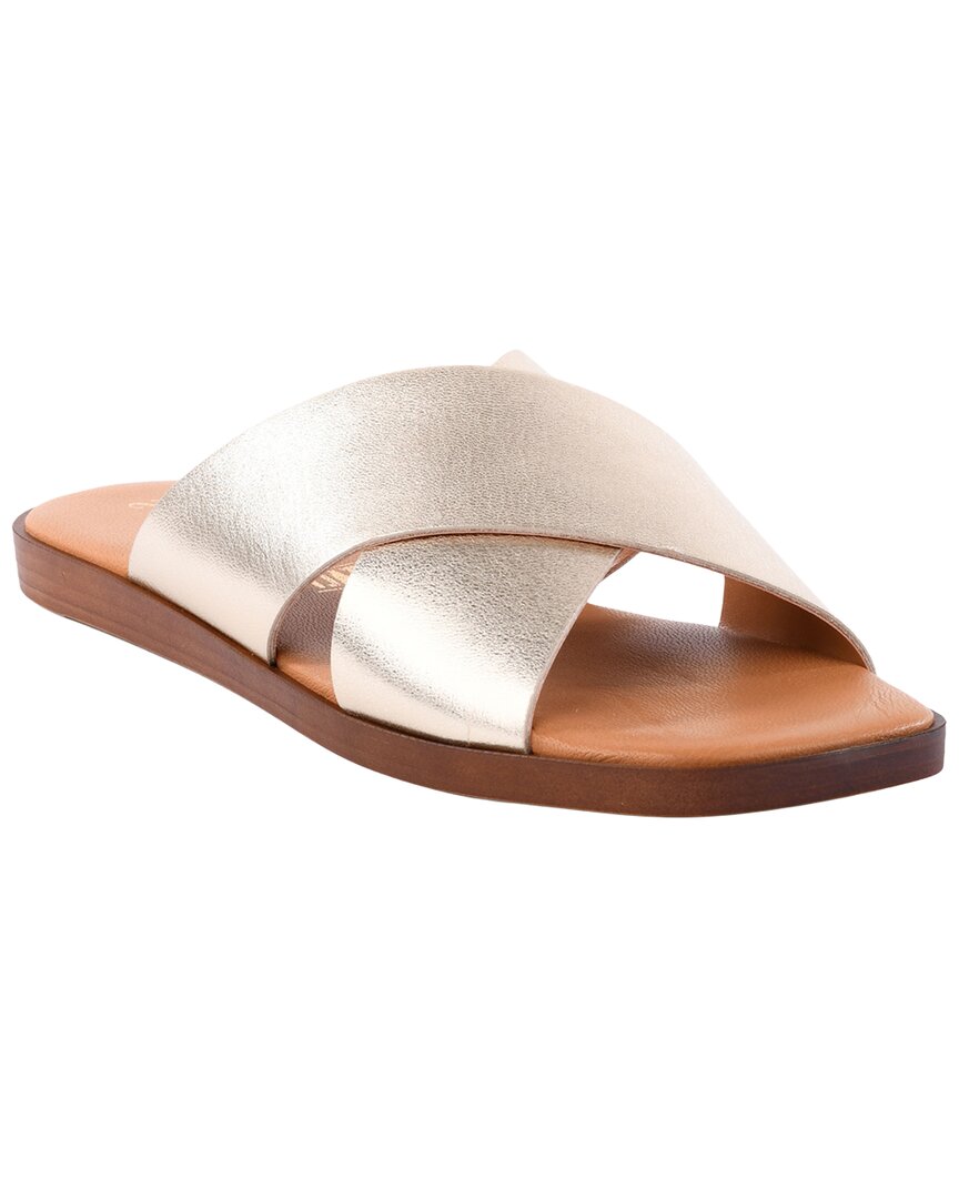 Seychelles Chai Leather Slide In Gold