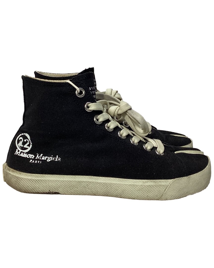 Maison Margiela Women's Canvas Tabi Vandal High-top Sneaker (authentic Pre-  Loved) In Black