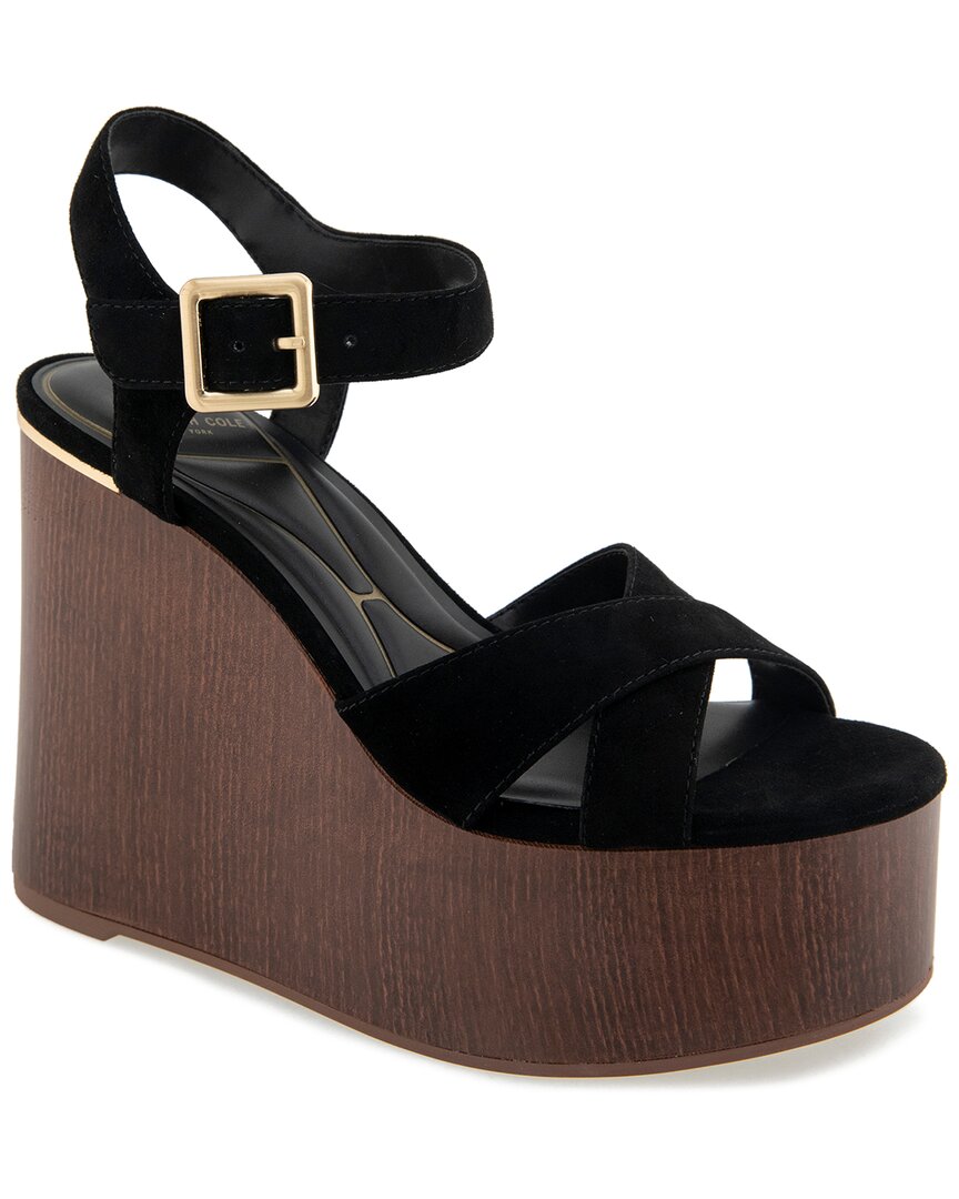 Kenneth Cole New York Taelyn Suede Sandal In Black