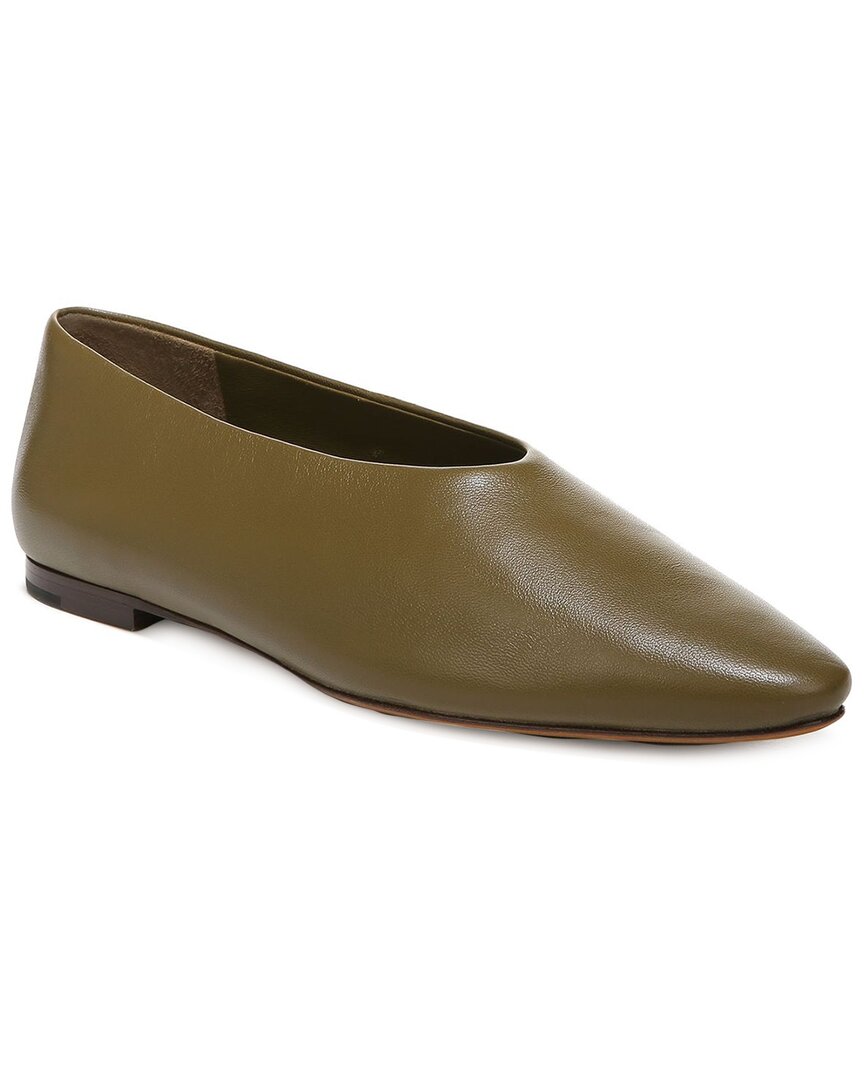 Vince Behati Leather Flat In Nocolor