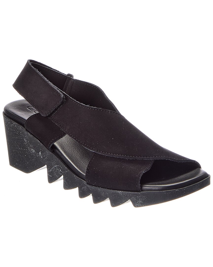 Arche Himali Leather Sandal In Black