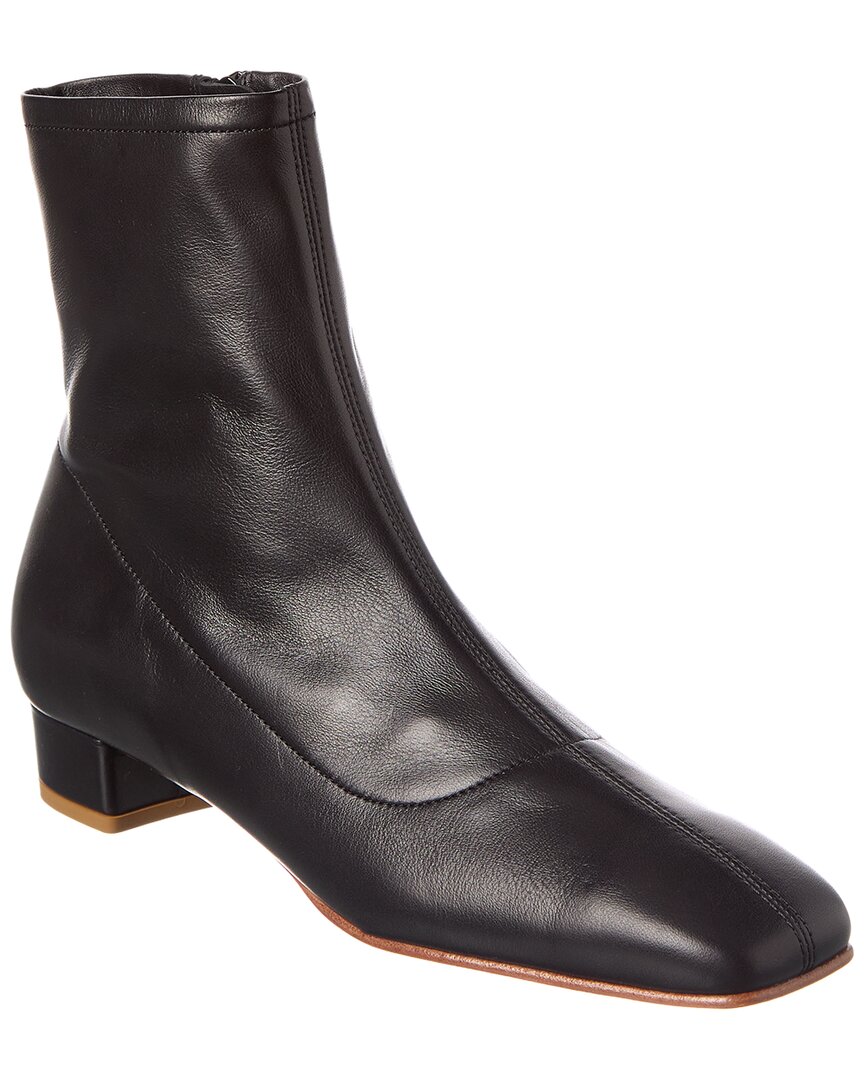 By Far Este Leather Bootie In Black