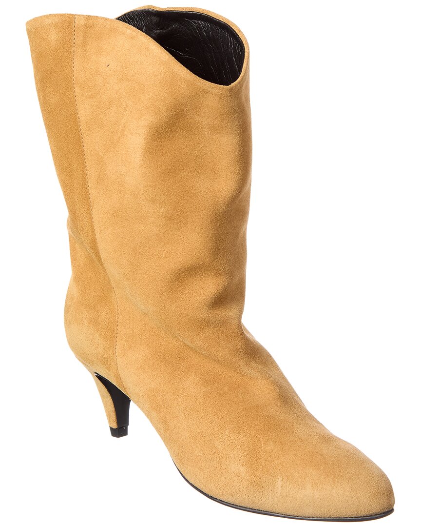 By Far Osage Suede Bootie In Yellow