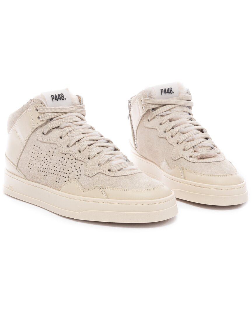 P448 Bali Hi Leather Sneaker In Neutral