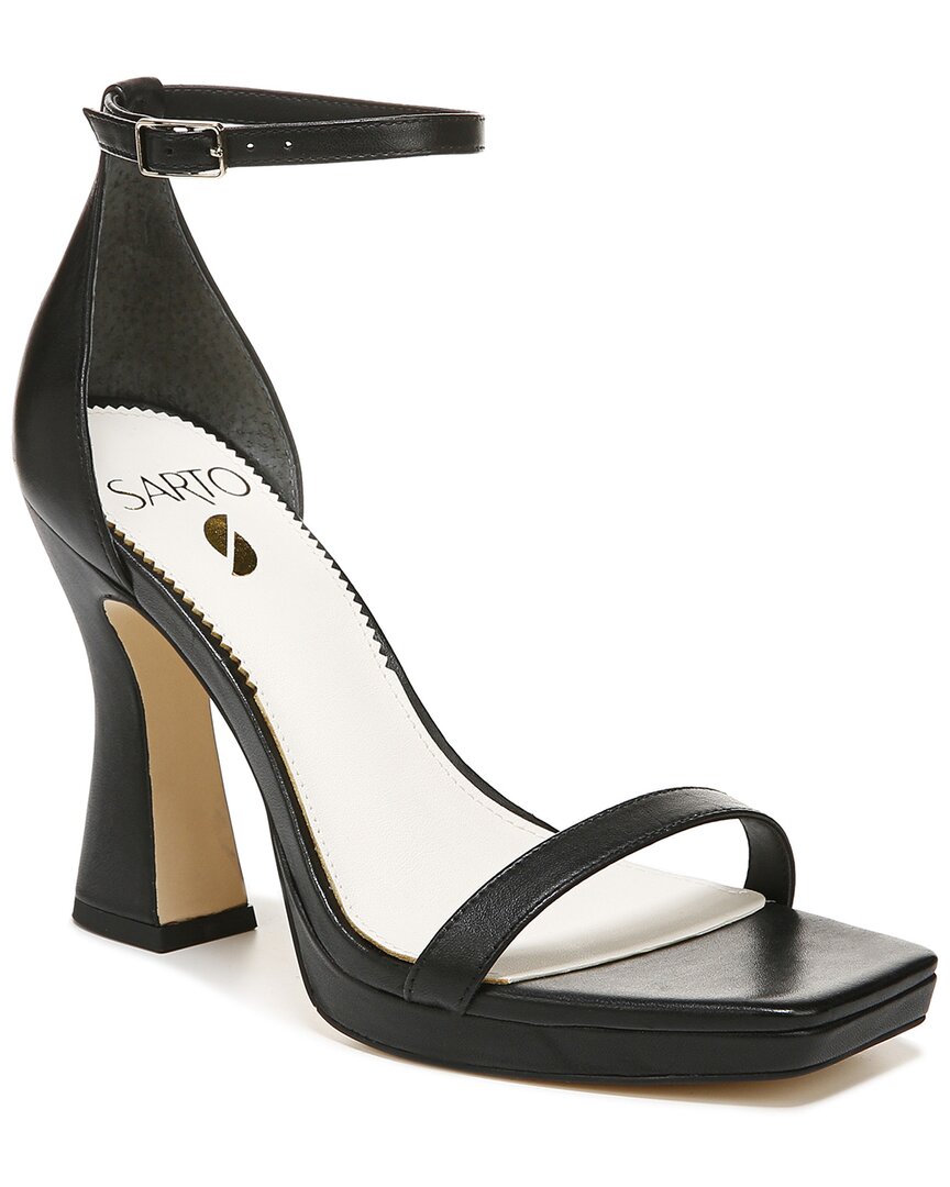 Franco Sarto Leather Sandal In Black