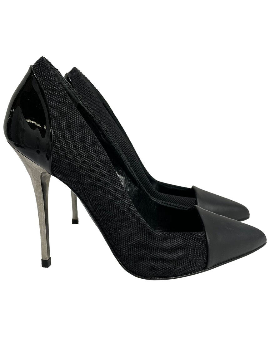 Proenza Schouler Women's Nylon Cap Toe Patent Pump, Size Eu | 36.5 (authentic  Pre-loved)