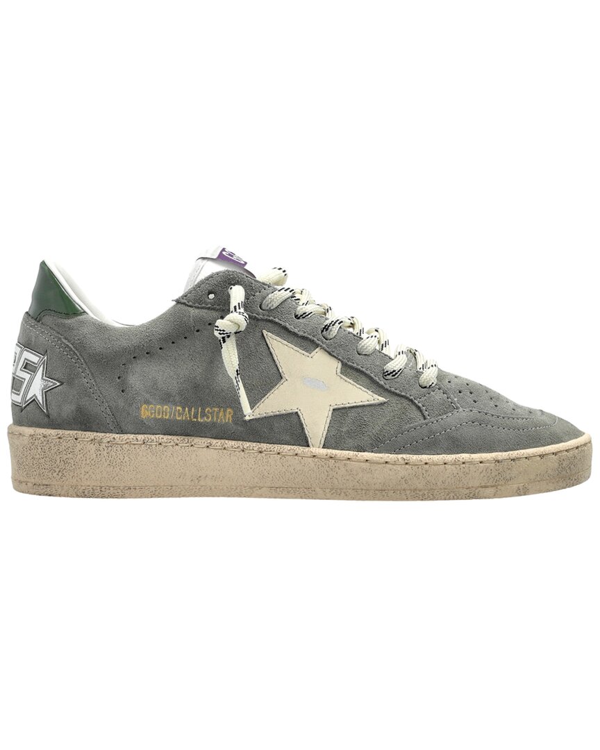 Golden Goose Ball Star Suede Sneaker In Gray