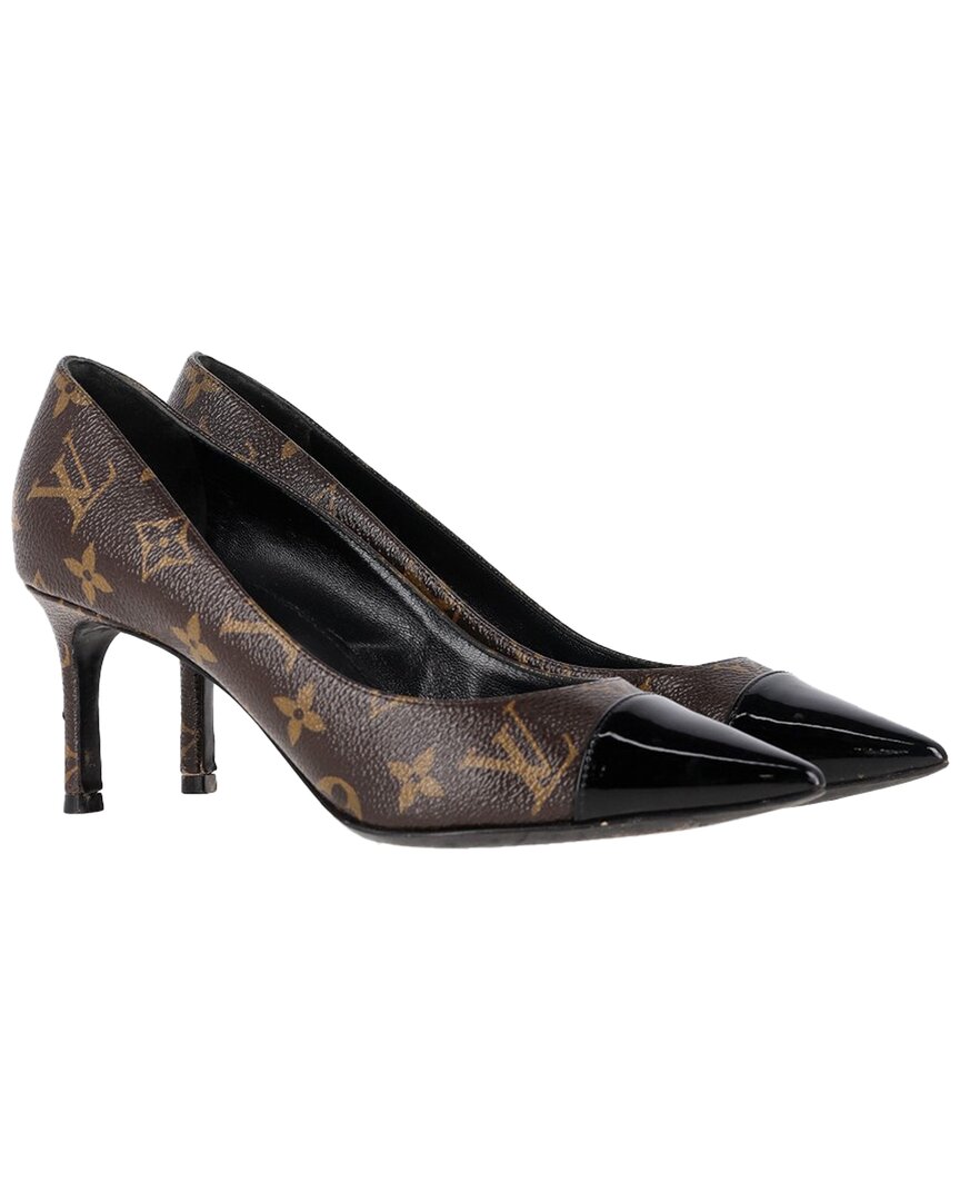 Pre-owned Louis Vuitton Women's Leather Monogram Pointed Pump (authentic Pre-loved)