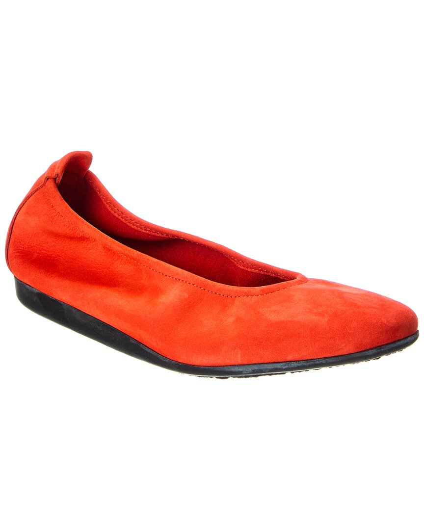 Arche Laius Suede Flat In Orange