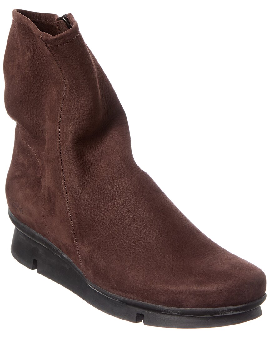 Arche Padaro Leather Boot In Burgundy