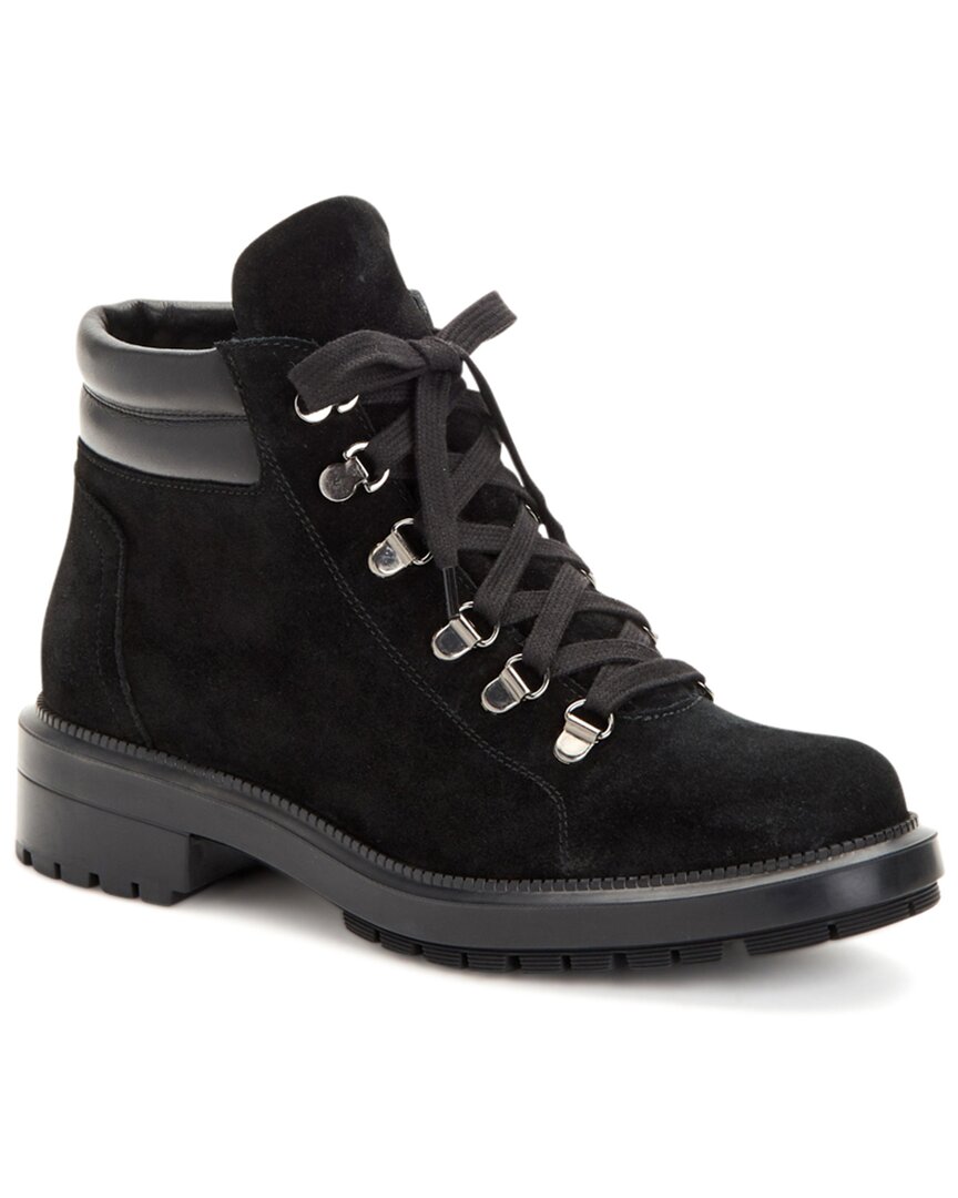 Aquatalia Liviana Weatherproof Suede Boot In Black