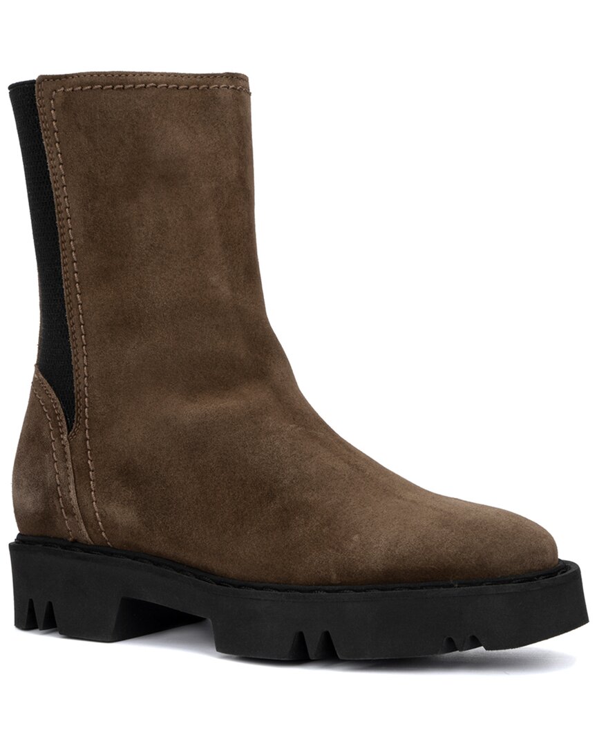 Aquatalia Henlsey Weatherproof Suede Boot In Nude