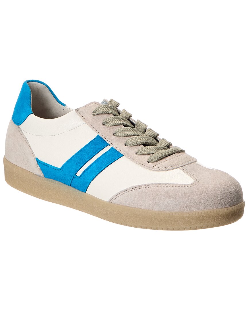 Gabor Leather & Suede Sneaker In Blue