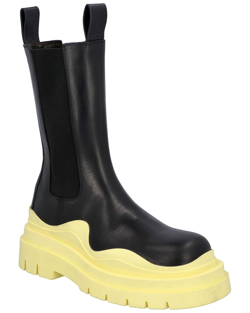 Bottega Veneta Women's Calfskin Leather Tire Chelsea Boots (authentic Pre- Loved) In Multi