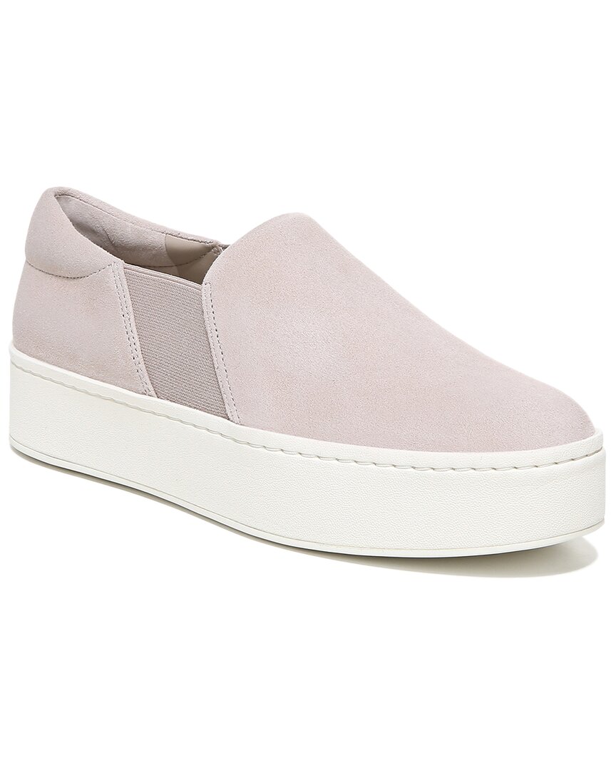 Vince Warren Suede Slip-on Platform Sneakers In Nocolor