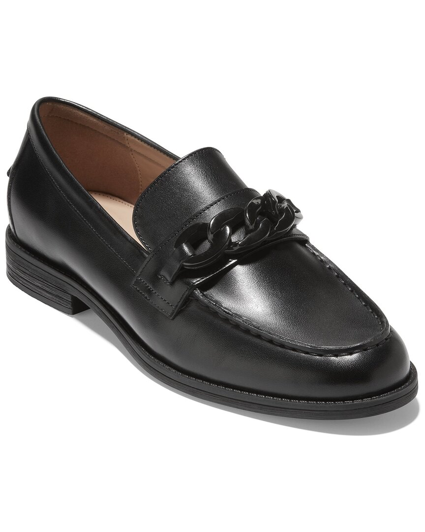COLE HAAN STASSI CHAIN LEATHER LOAFER
