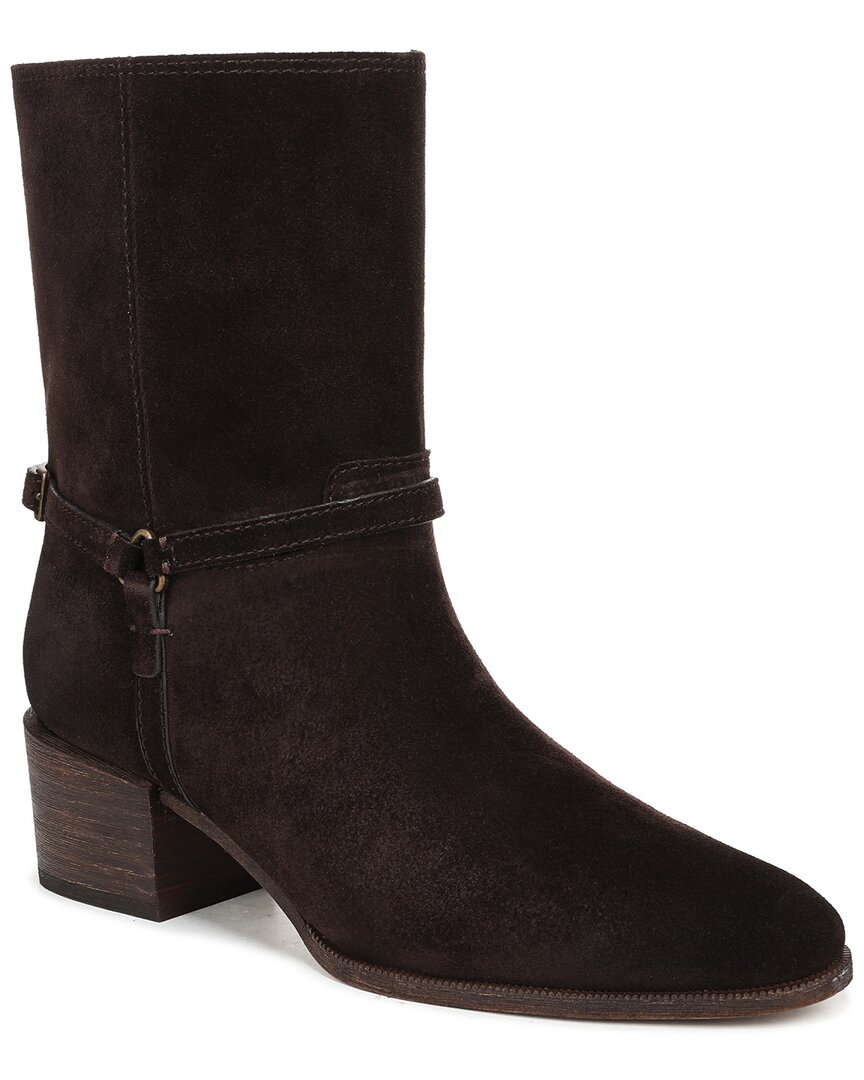 Franco Sarto L-kian Leather Bootie In Brown