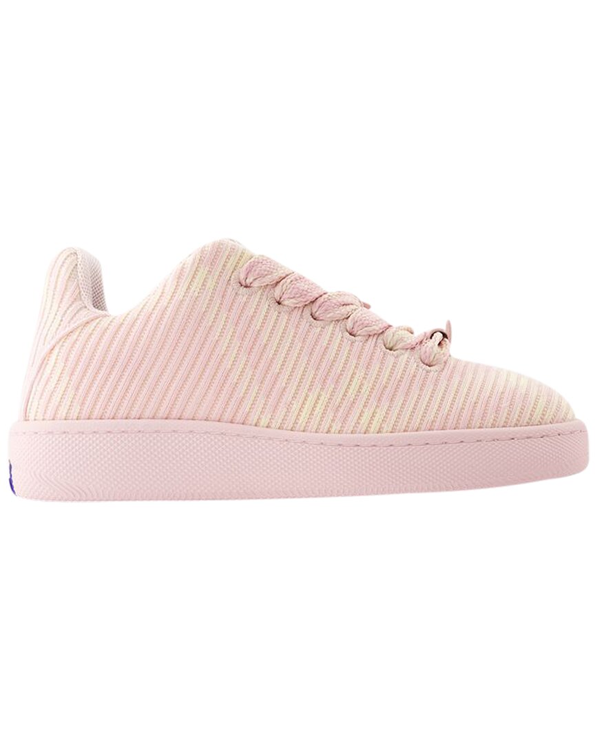 Burberry Women's Others Lf Box Knit Sneaker (authentic Pre-loved) In Pink
