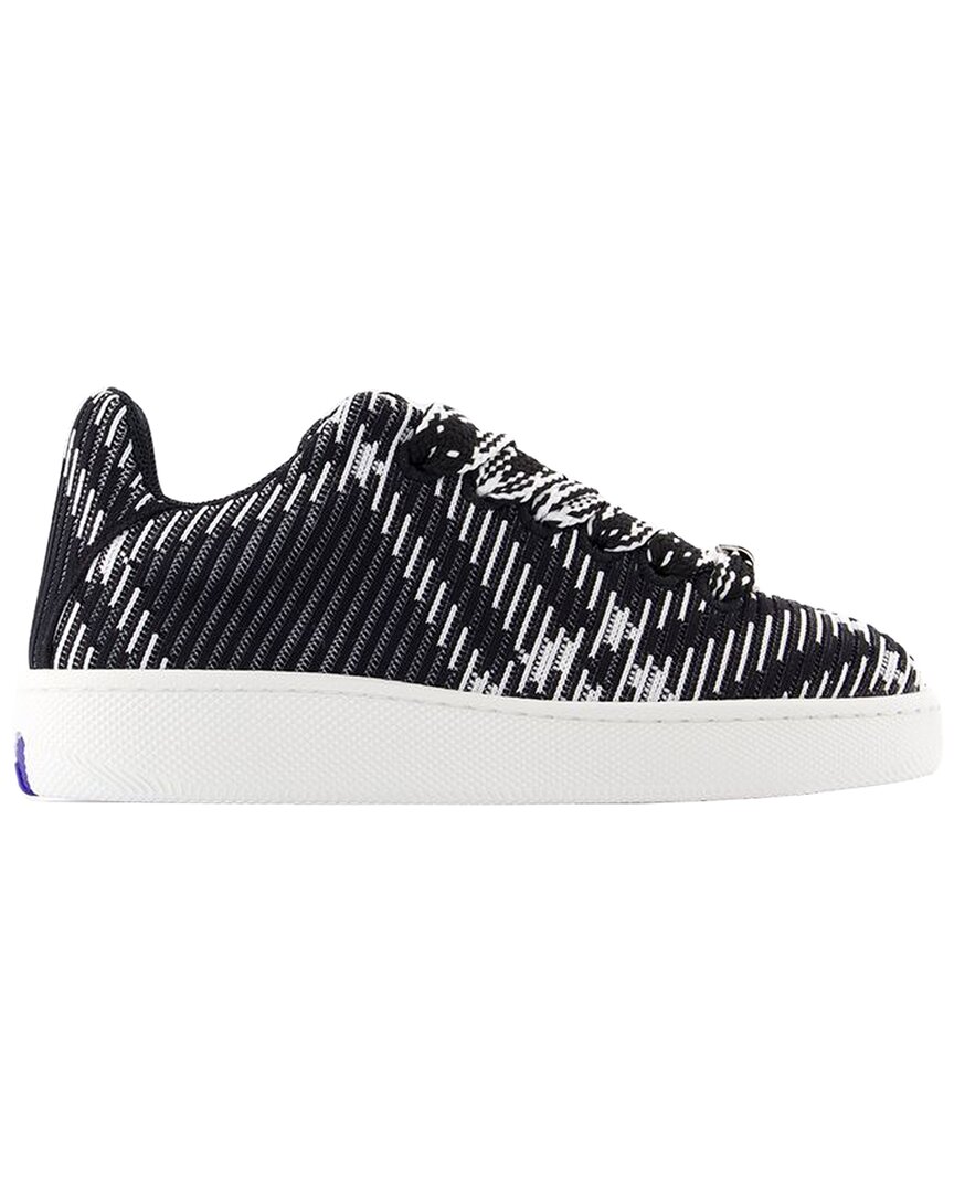 Burberry Women's Leather Lf Box Knit Sneaker (authentic Pre-loved) In Multi