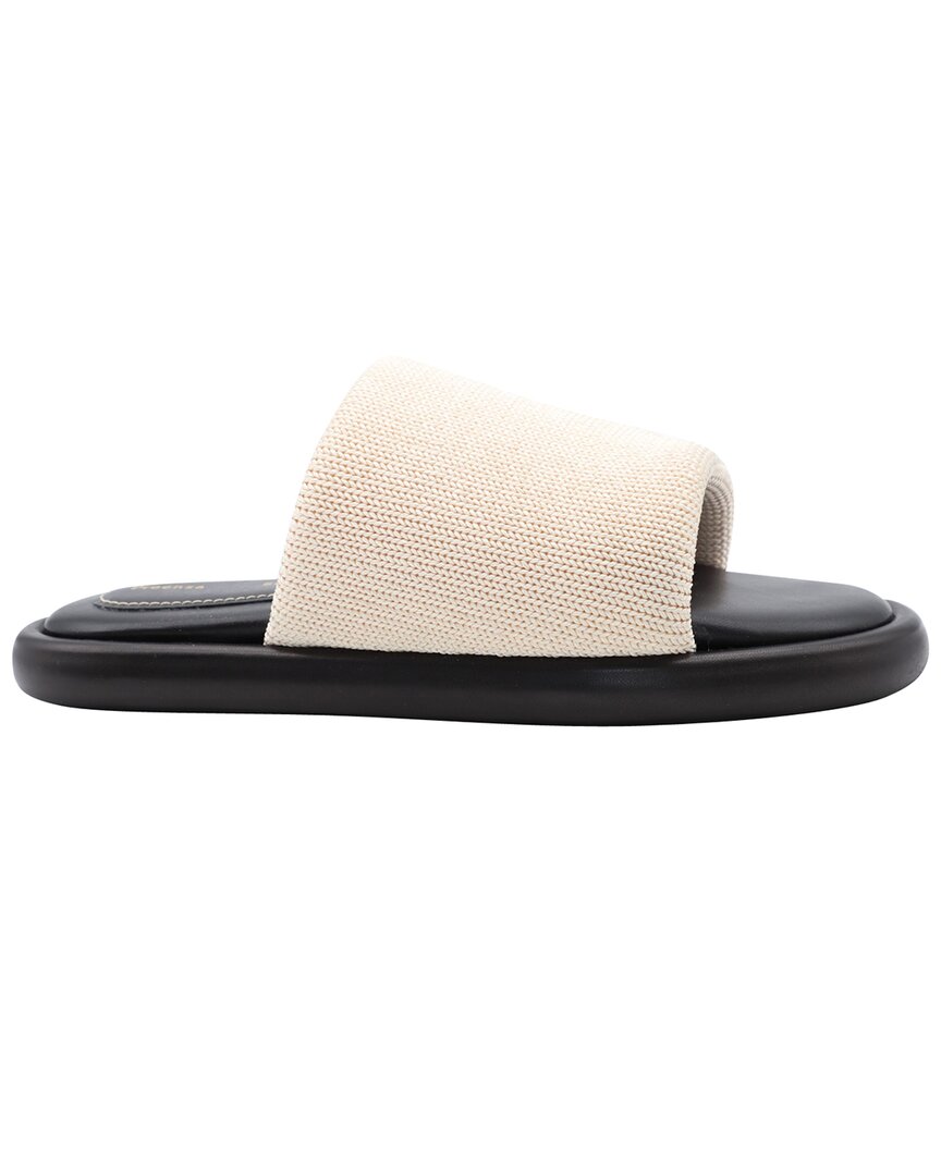 Proenza Schouler Women's Leather Pipe Stretch-knit Slide (authentic Pre-loved) In Neutral